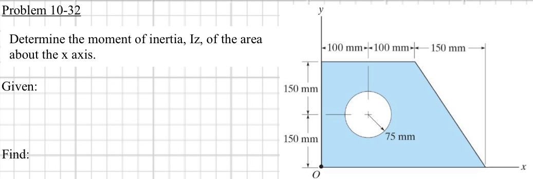 Problem 1 0 - 3 2 Determine the moment of
