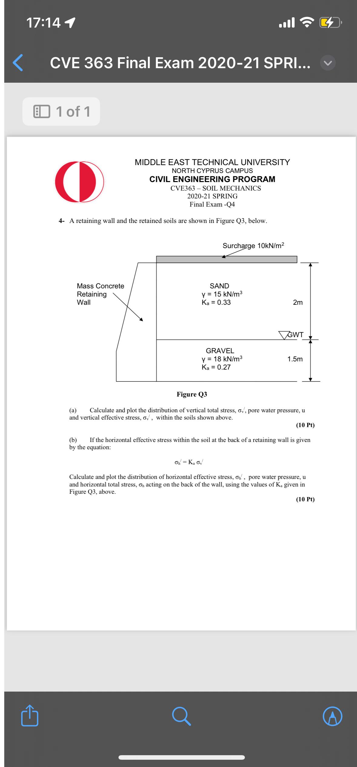 1 7 : 1 4 ill [ ] CVE 3 6 3 Final Exam 2 0 2 0 -