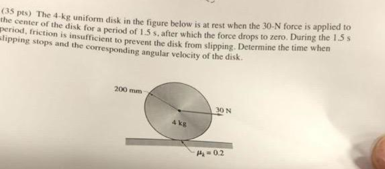 ( 3 5 pts ) The \ ( 4 - \ mathrm { kg } \ )