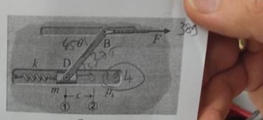 In the depicted scenario, a cylinder with a mass