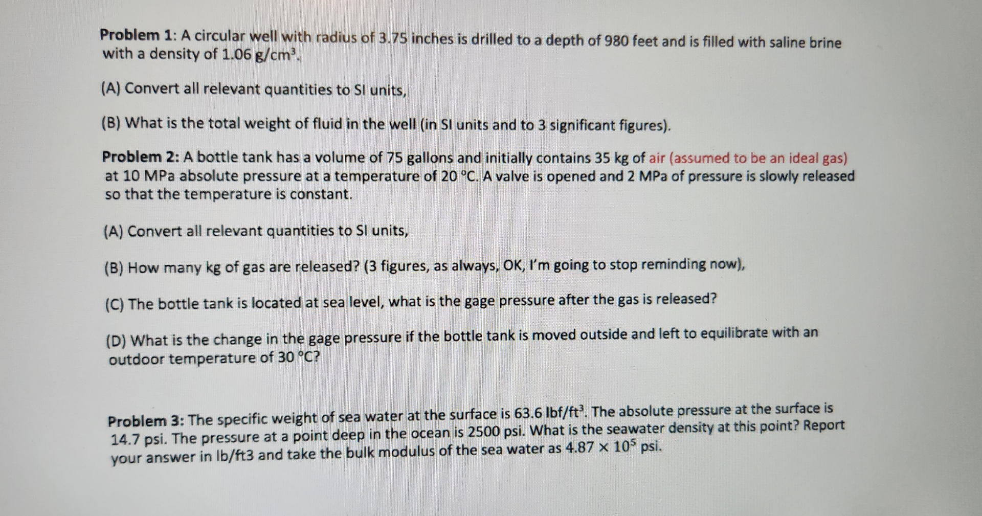 Problem 1 : A circular well with radius of 3 . 7