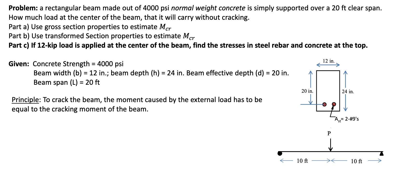 Problem: a rectangular beam made out of 4 0 0 0