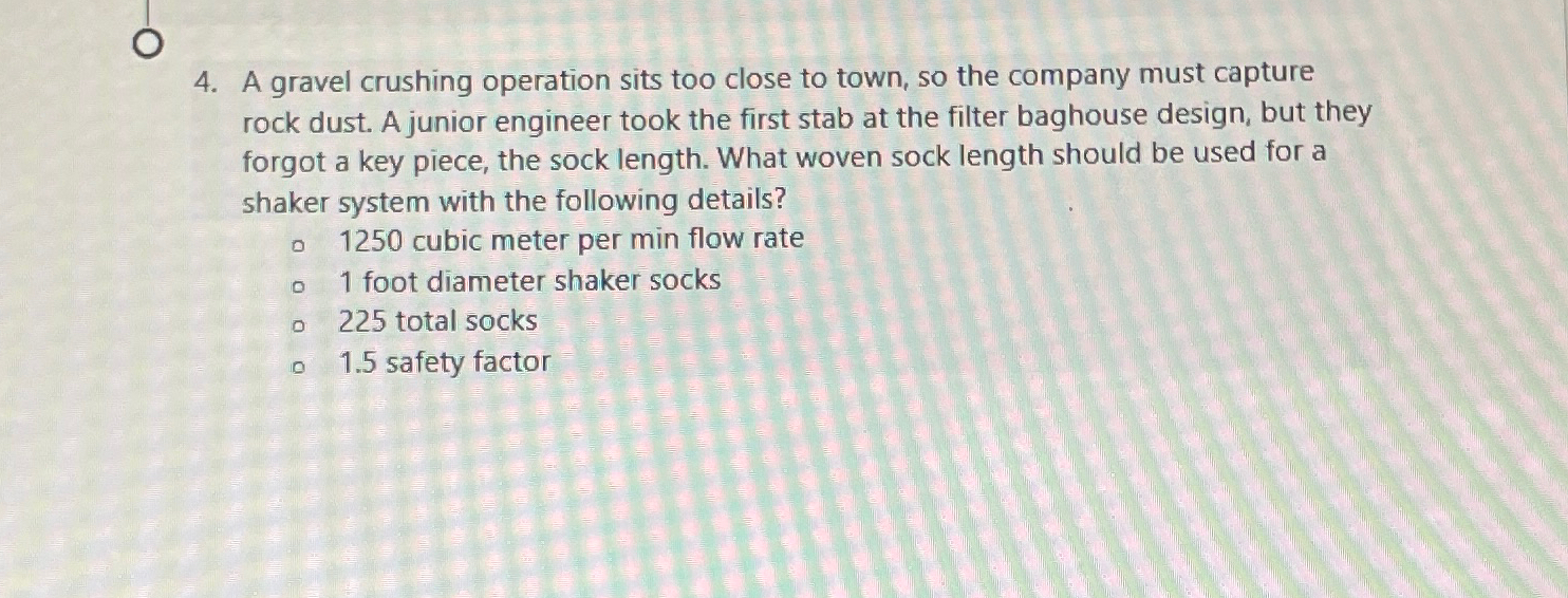 A gravel crushing operation sits too close to