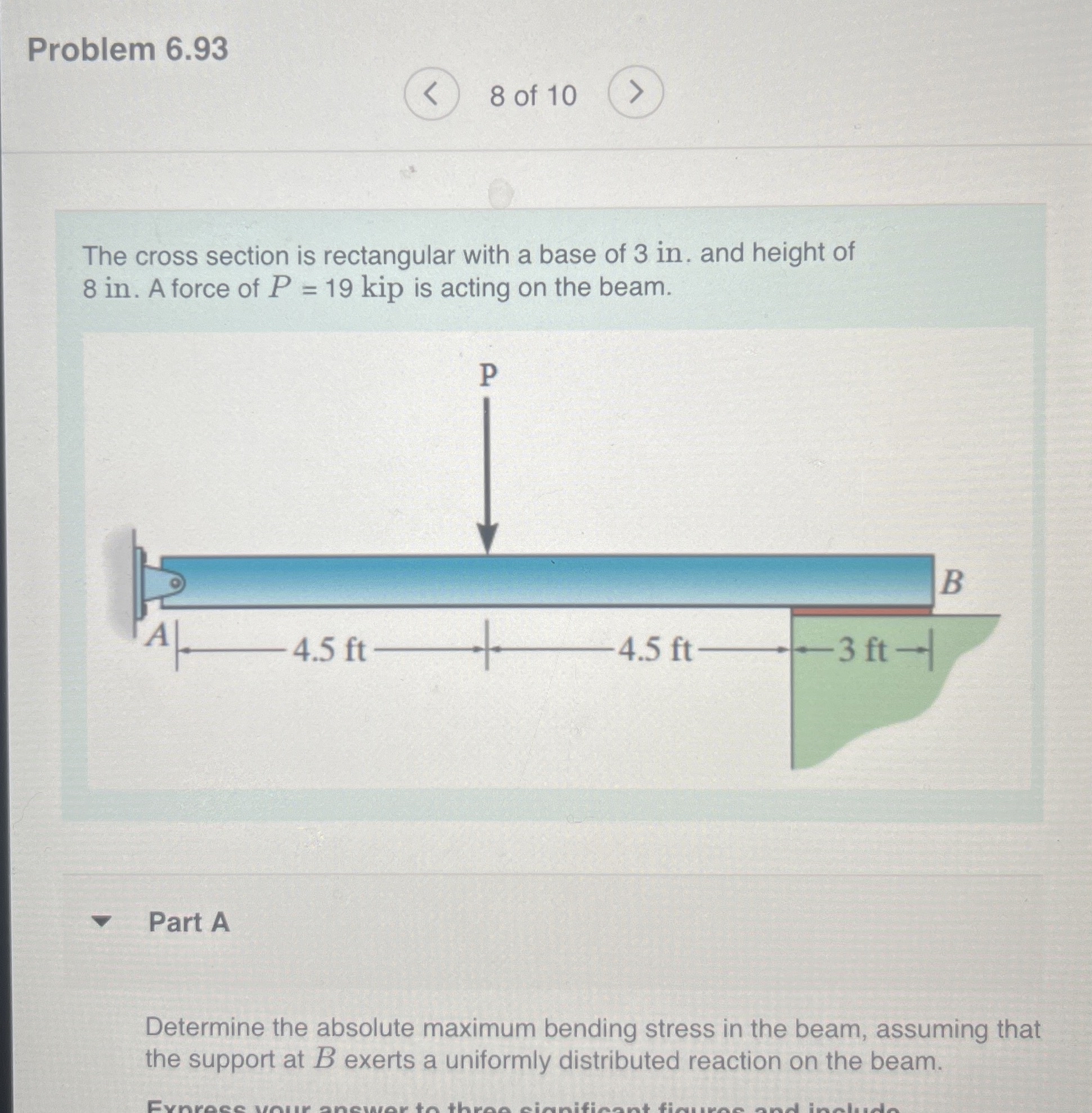 Problem 6 . 9 3 8 of 1 0 The cross section is