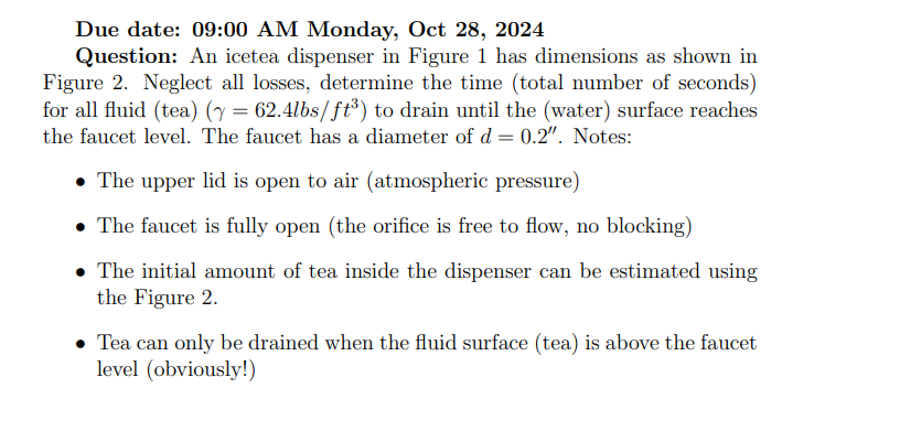 Due date: 0 9 : 0 0 AM Monday, Oct 2 8 , 2 0 2 4