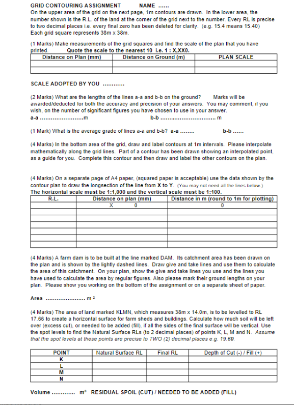 GRID CONTOURING ASSIGNMEN.GRID CONTOURING