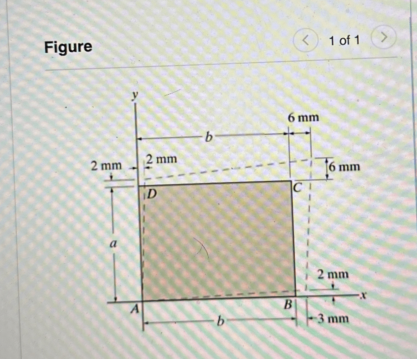The rectangular plate is deformed into the shape
