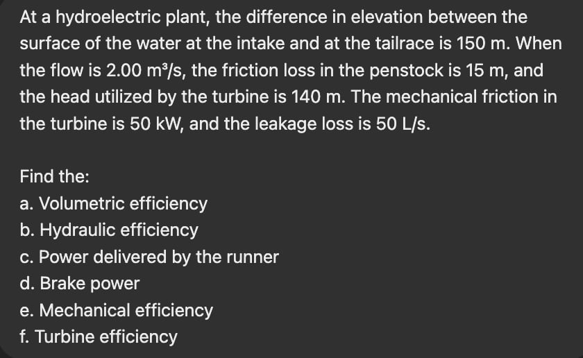 At a hydroelectric plant, the difference in
