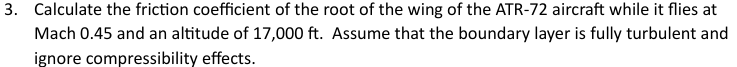 Calculate the friction coefficient of the root of
