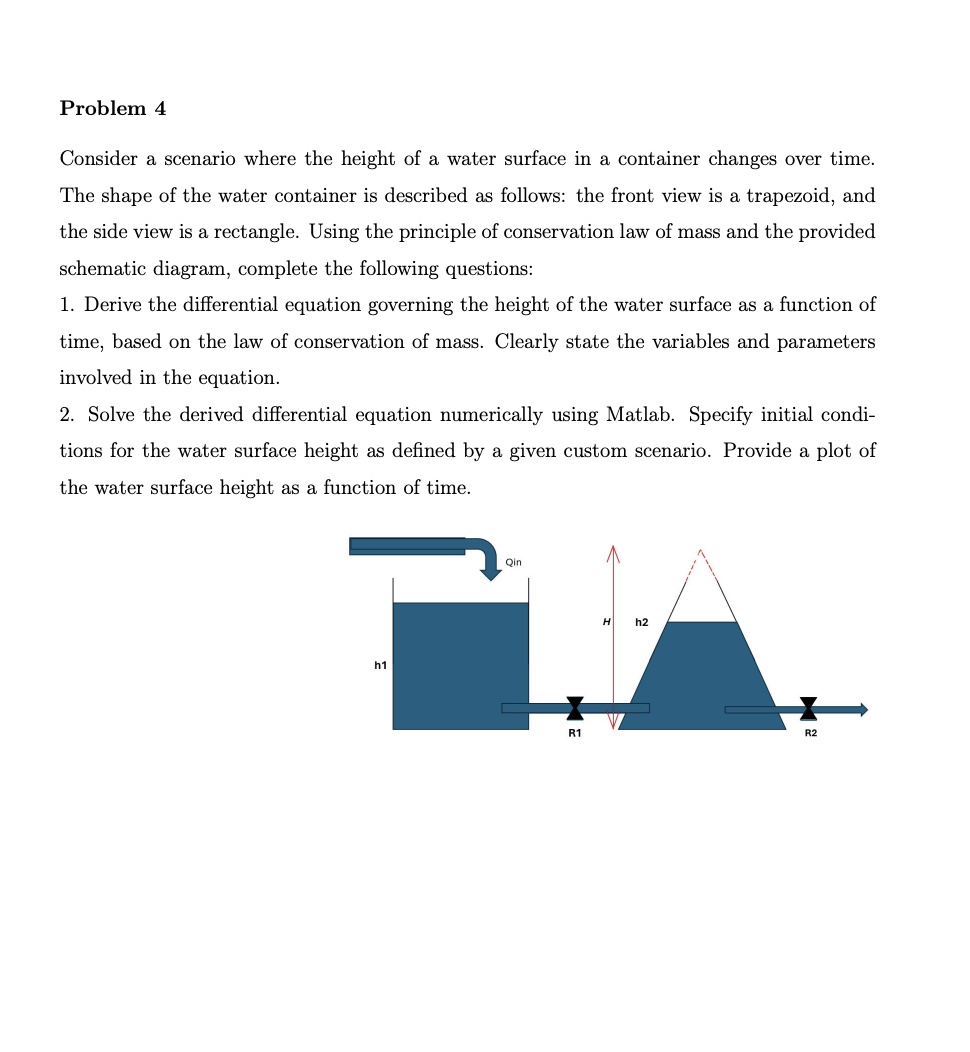 Problem 4 Consider a scenario where the height of