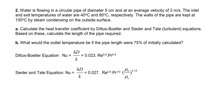 Water is flowing in a circular pipe of diameter 5