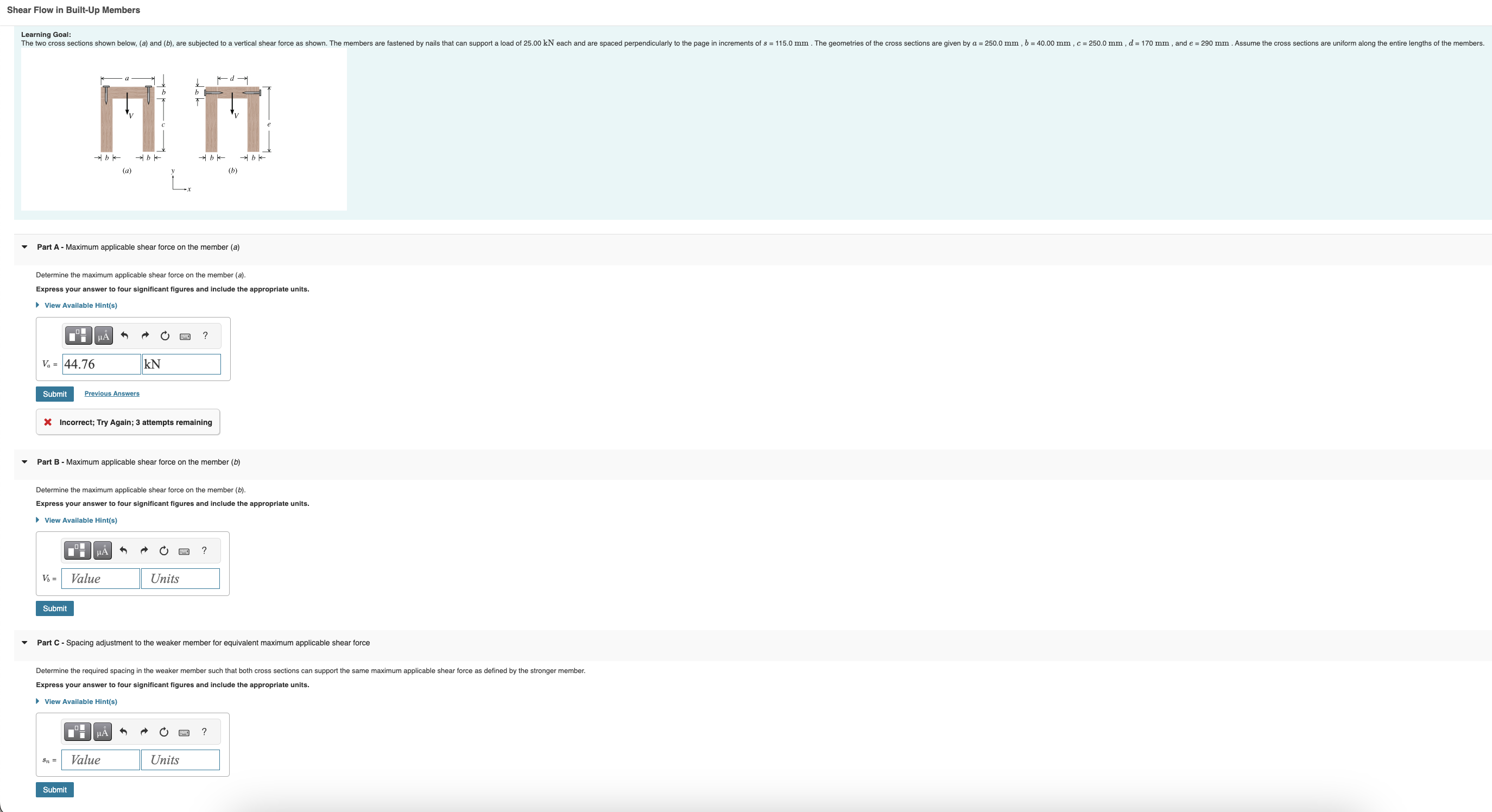 Shear Flow in Built - Up Members Learning Goal: