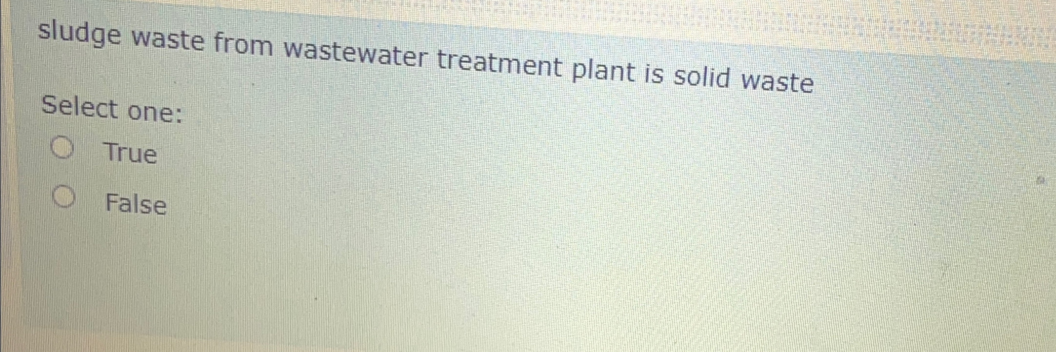 sludge waste from wastewater treatment plant is