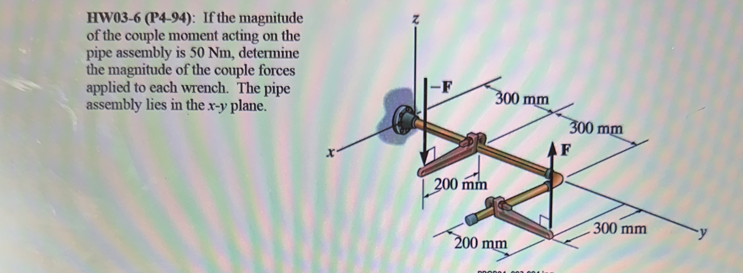 HW 0 3 - 6 ( P 4 - 9 4 ) : If the magnitude of