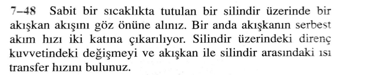 7 - 4 8 Sabit bir s cakl kta tutulan bir silindir