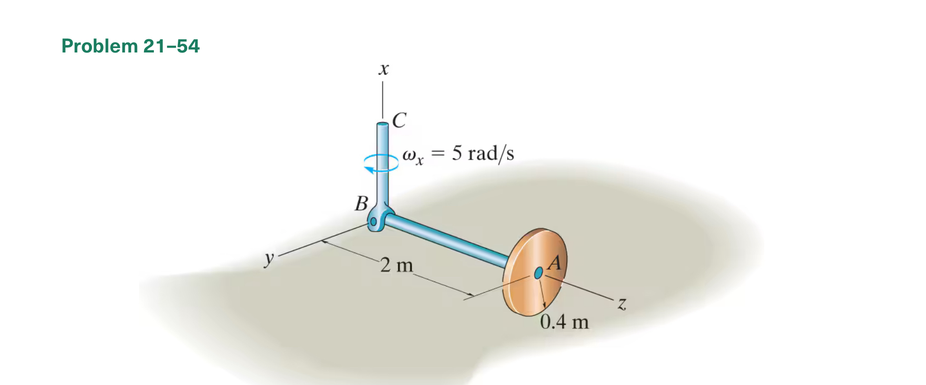 2 1 - 5 4 . The 1 0 - k g disk turns around the