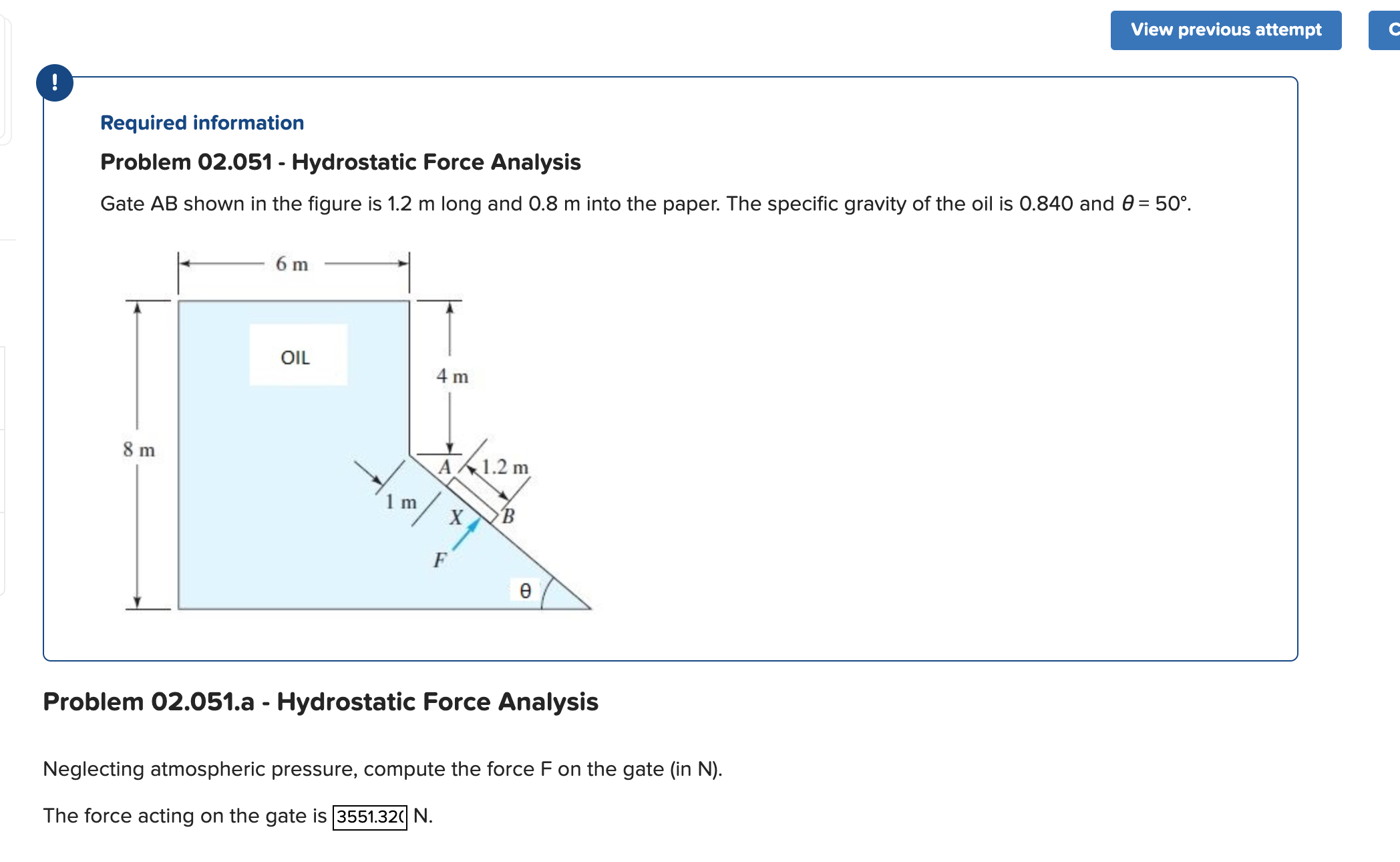 Gate A B shown in the figure is 1 . 2 m long and