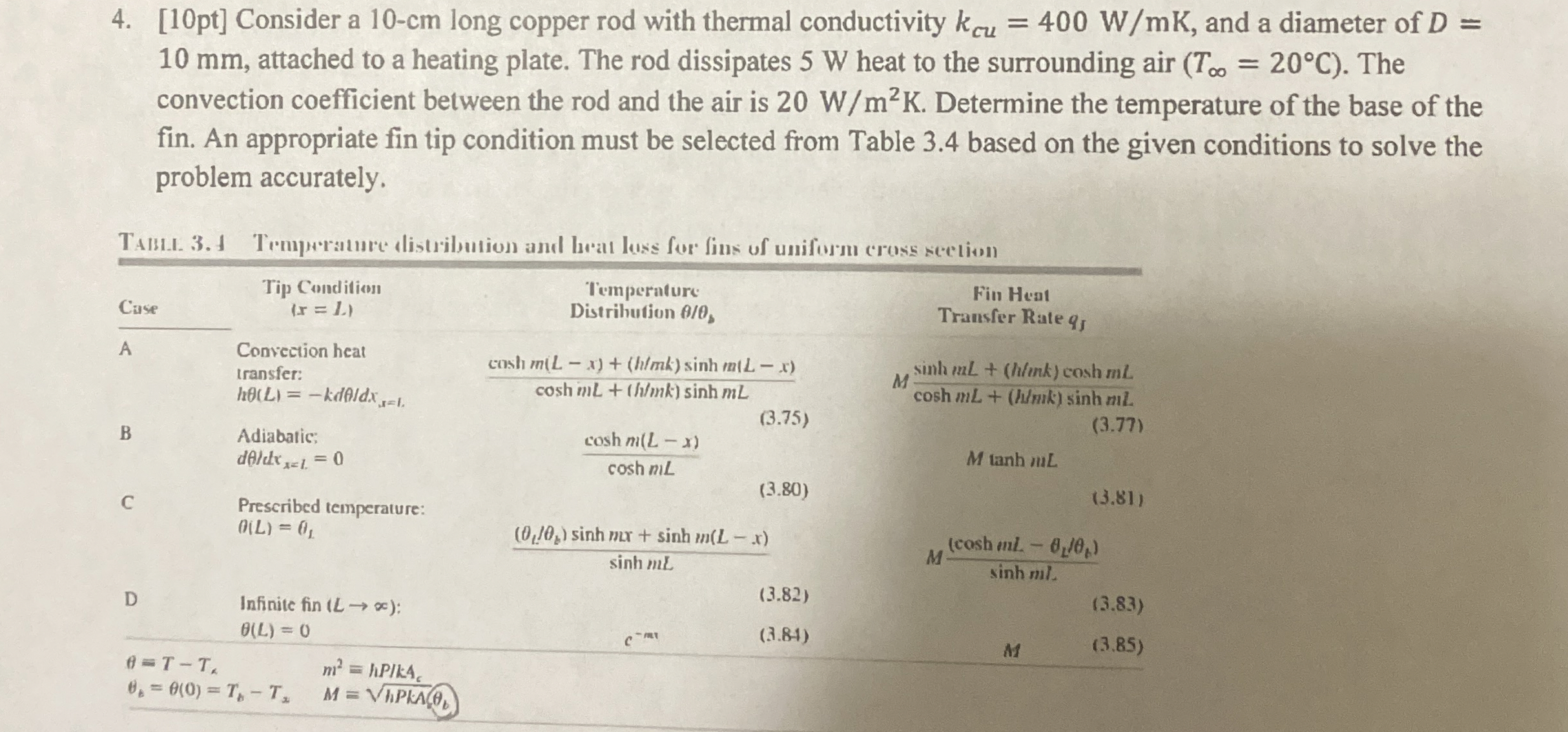 1 0 p t Consider a 1 0 - c m long copper rod with