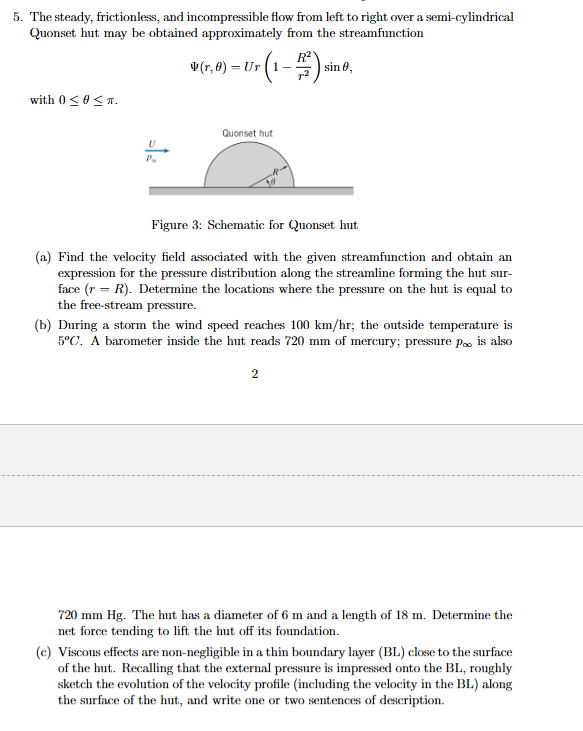 7 2 0 mm Hg . The hut has a diameter of 6 m and a