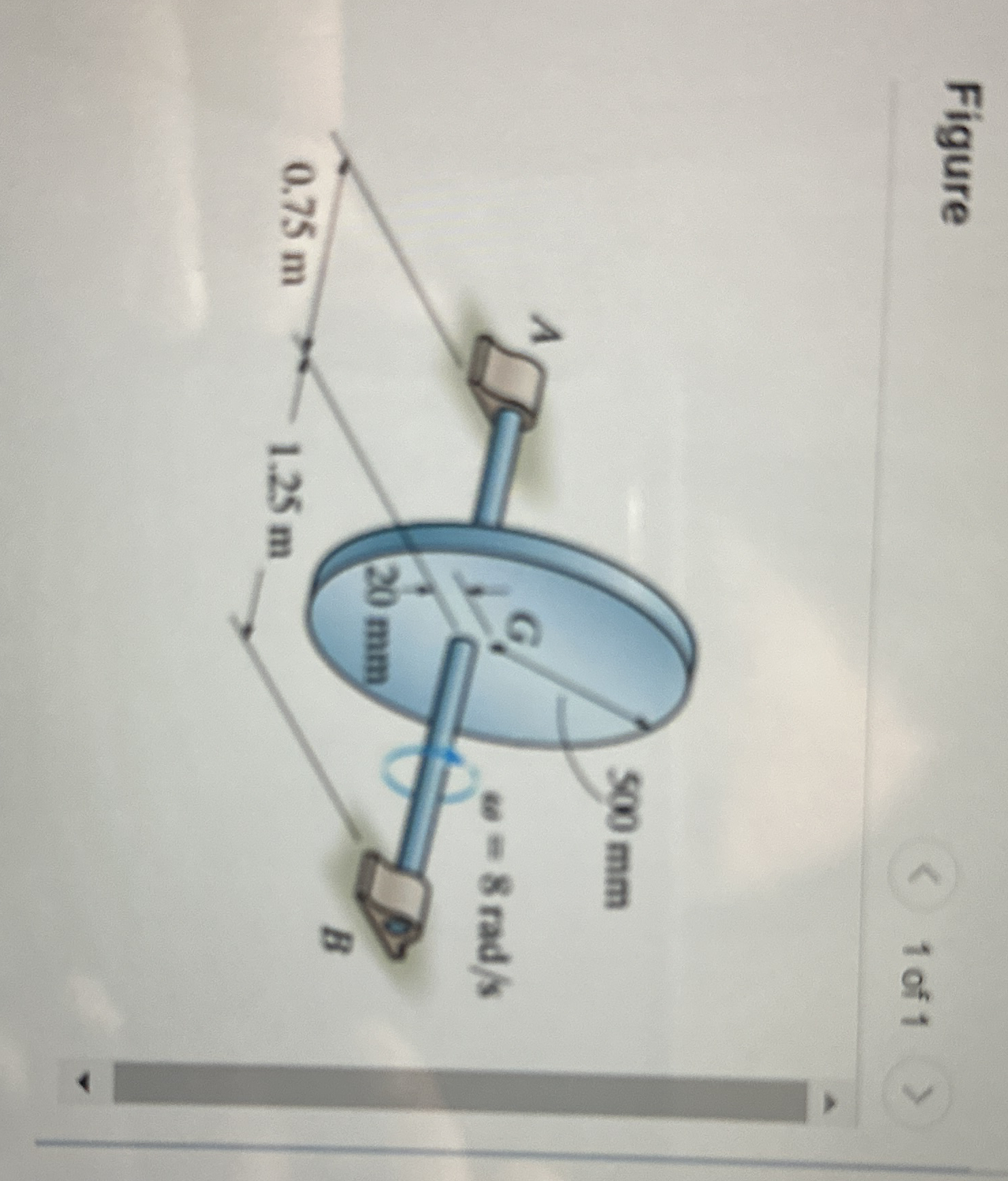 The 3 1 - k g flywheel ( disk ) is mounted 2 0 mm