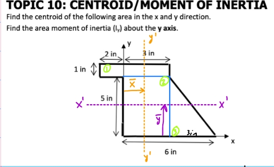TOPIC 1 0 : CENTROID / MOMENT OF INERTIA Find the