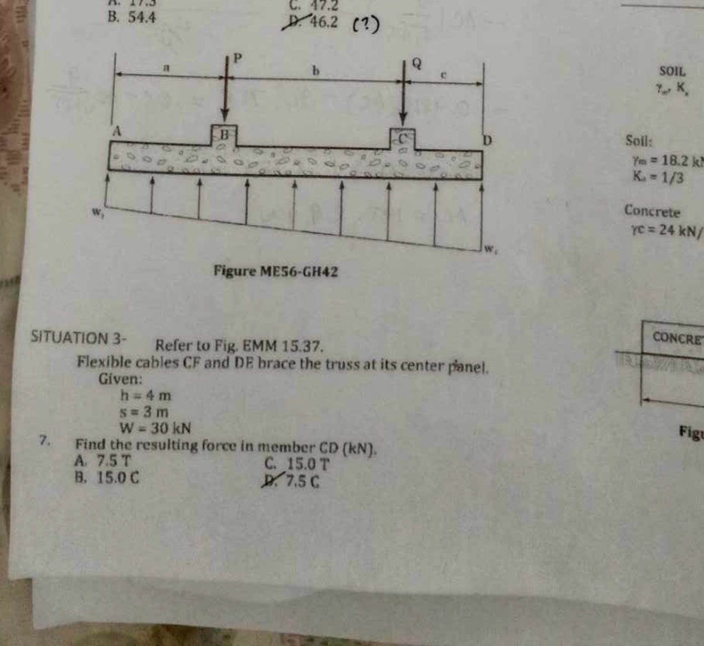 B . 5 4 . 4 C . 4 7 . 2 4 6 . 2 ( ? ) SolL Soll: