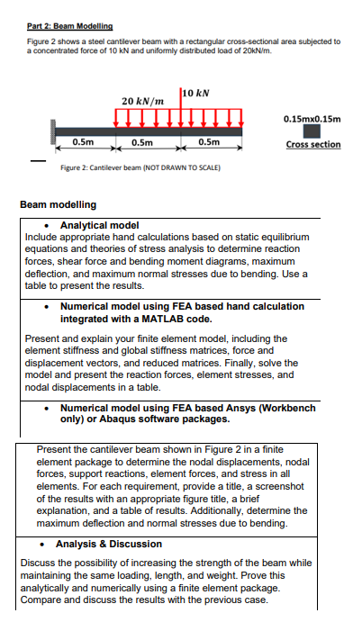 Part 2 : Beam Modelling Figure 2 shows a steel
