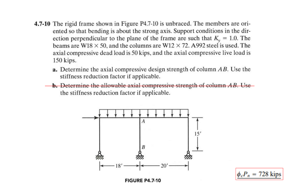 4 . 7 - 1 0 The rigid frame shown in Figure P 4 .