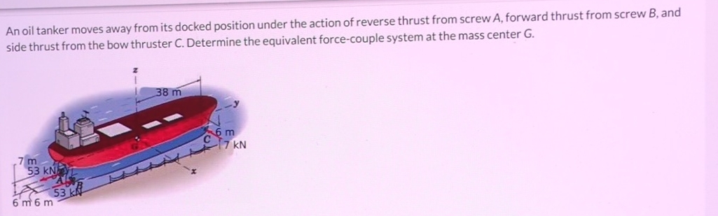 An oil tanker moves away from its docked position