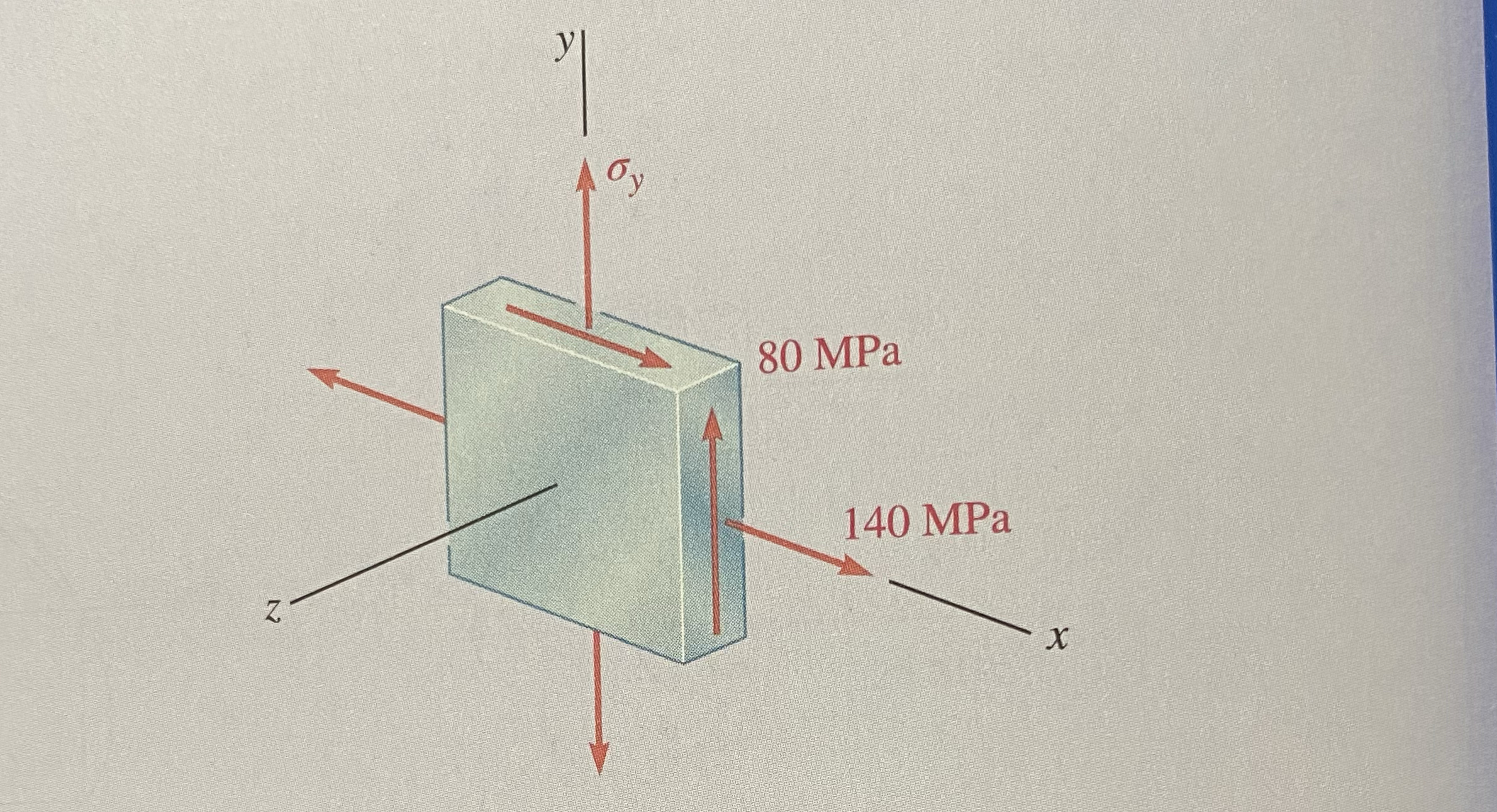 7 . 6 9 For the state of stress shown, determine
