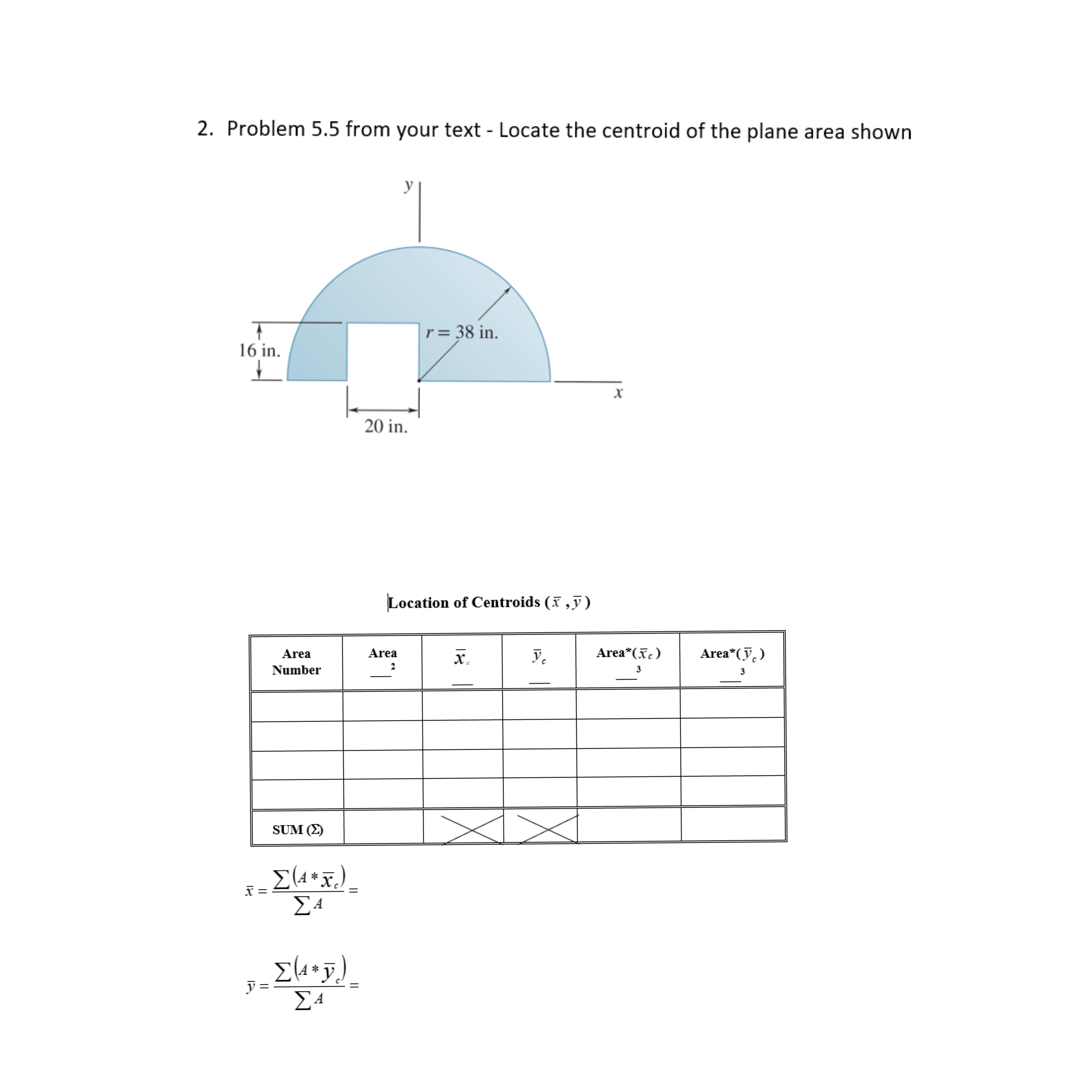 Problem 5 . 5 from your text - Locate the
