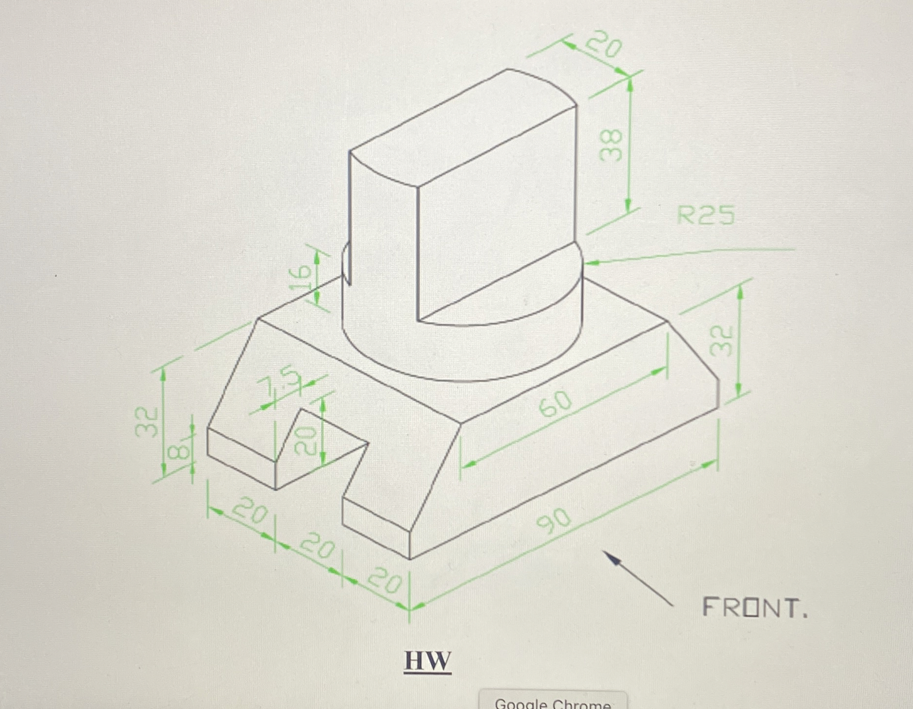 How can i figure out the front view and side view