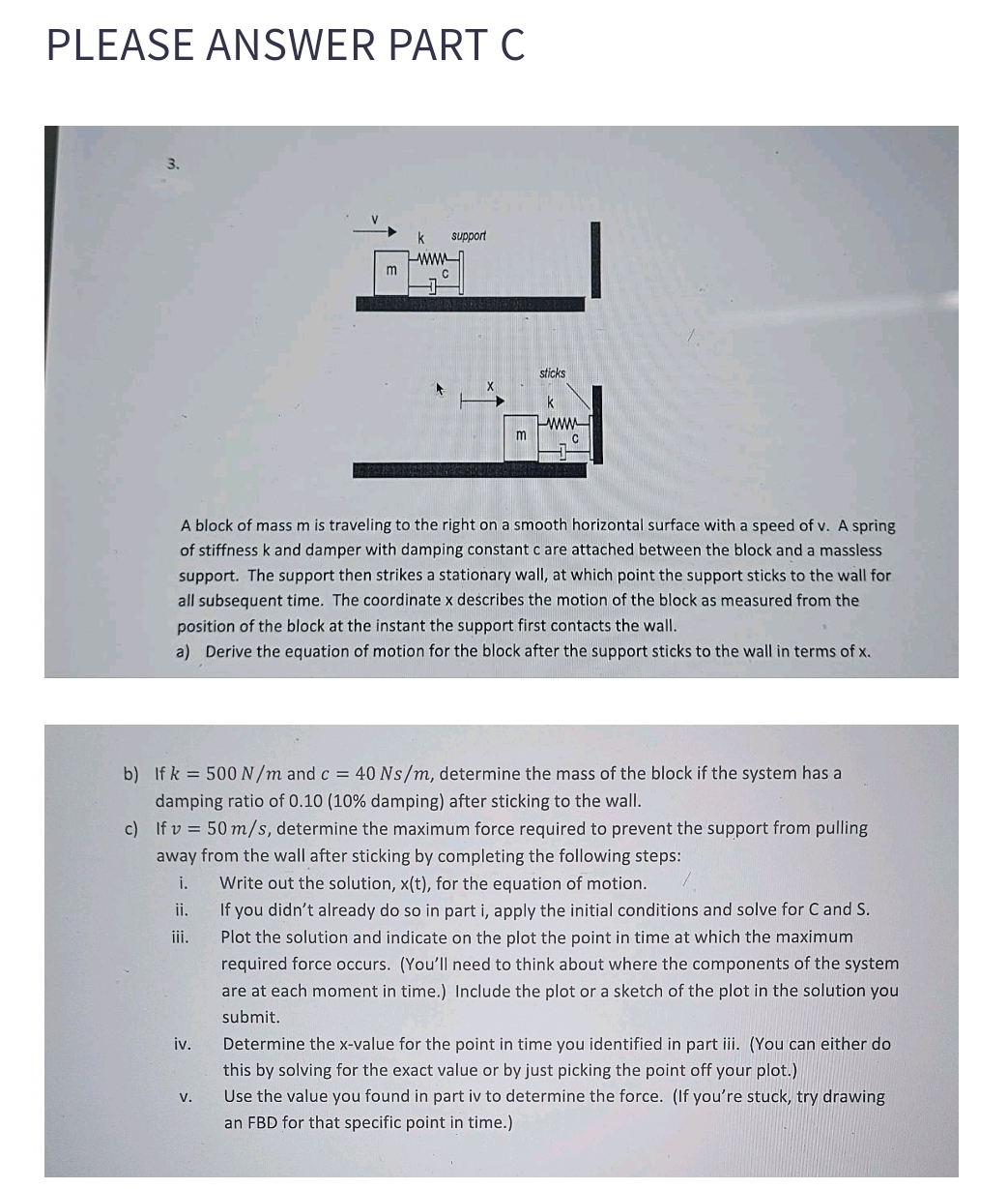 PLEASE dont copy from anywhere ANSWER PART C only