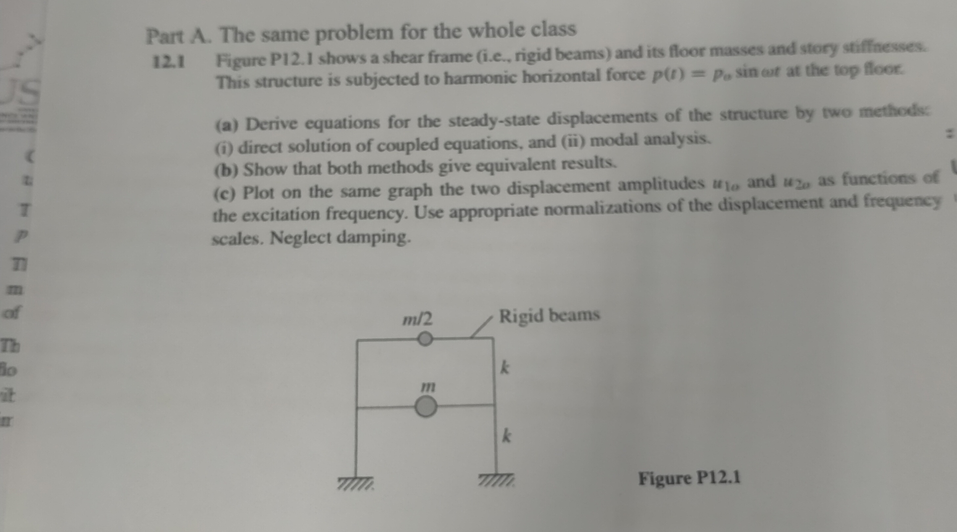 Part A . The same problem for the whole class 1 2