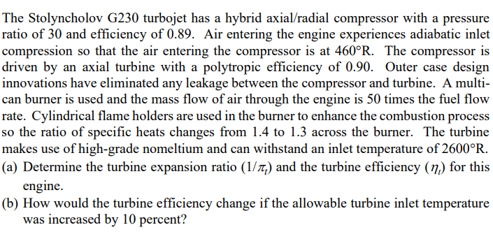 The Stolyncholov G 2 3 0 turbojet has a hybrid