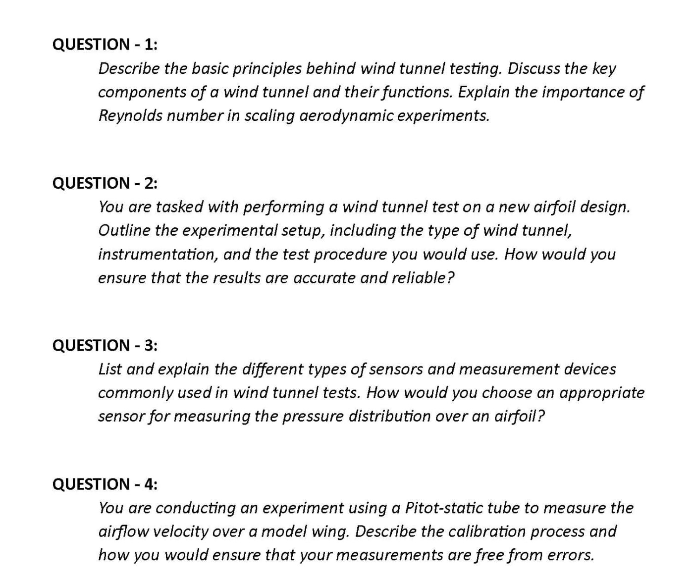QUESTION - 1 : Describe the basic principles