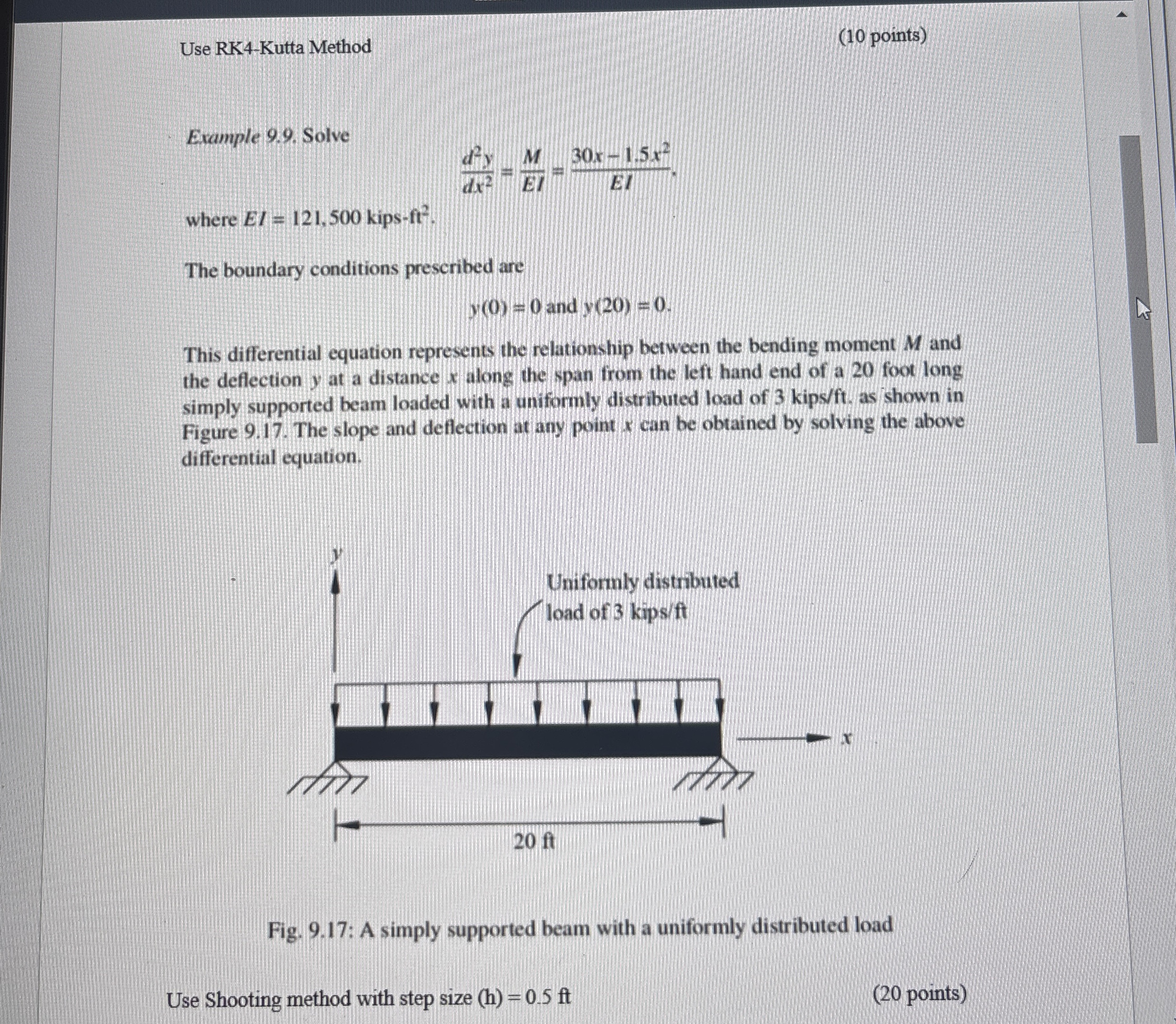 Use RK 4 - Kutta Method ( 1 0 points ) Example 9