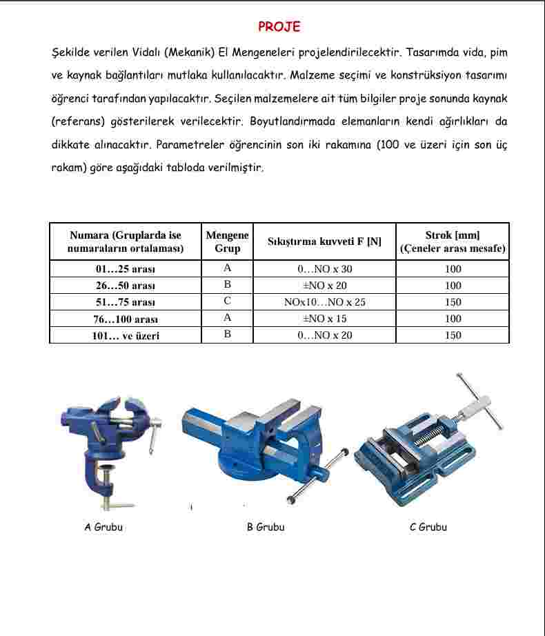 Bu soru bir makine elemanlar 1 sorusudur. ekilde