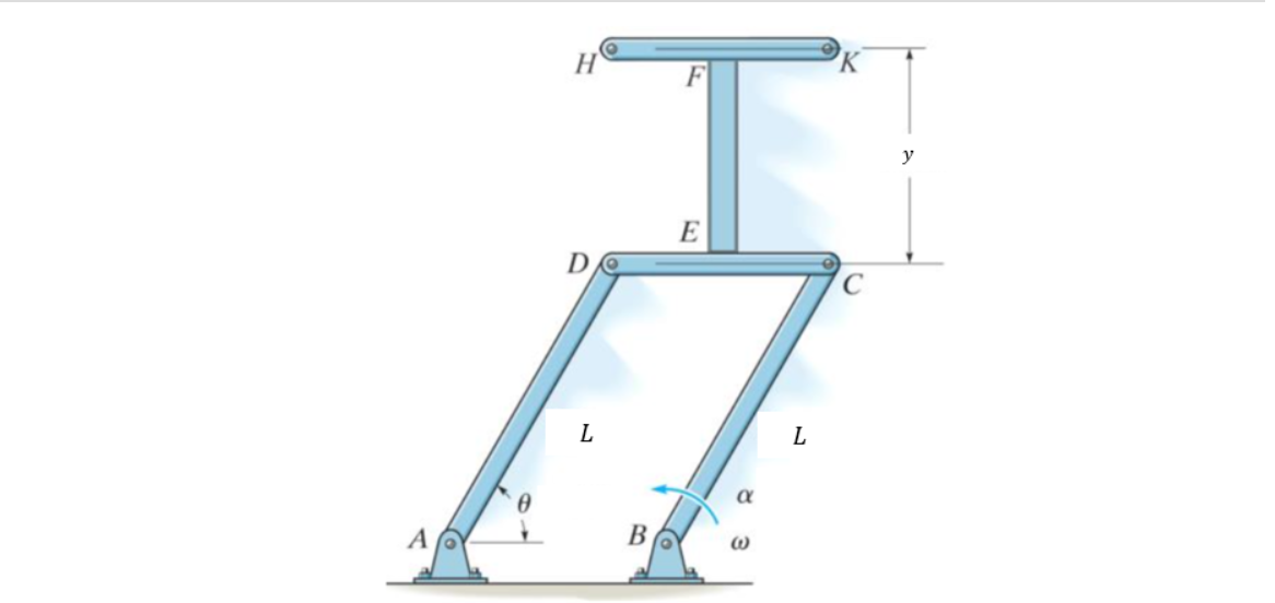 Members HK , EF , and CD are welded together as