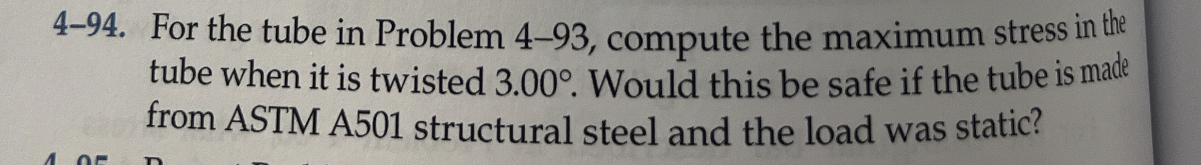 A rectangular tube that is 6 x 4 x 1 / 4 4 - 9 4