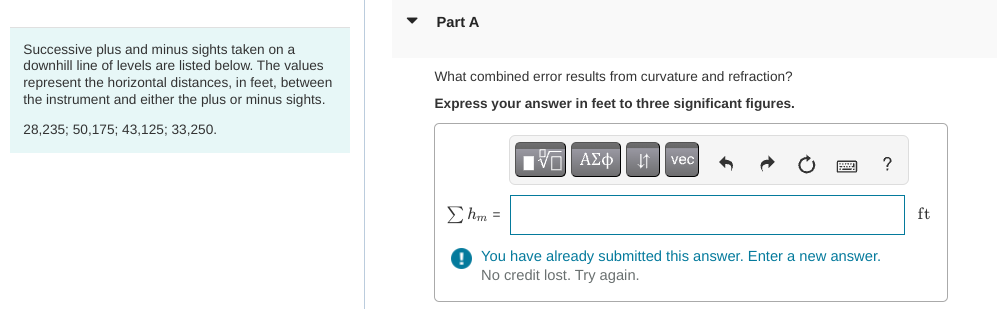 Part A Successive plus and minus sights taken on