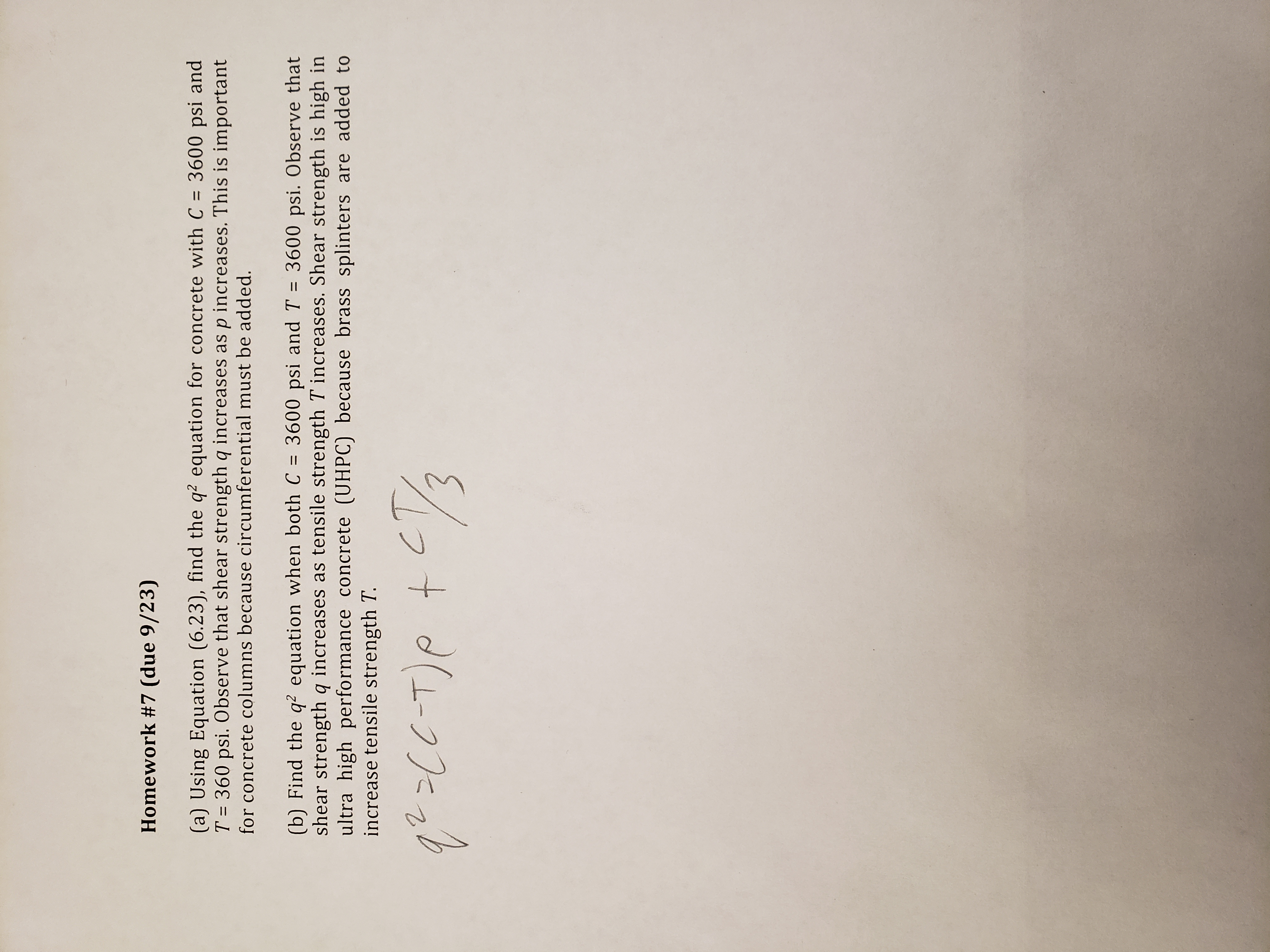 Homework # 7 ( due 9 / 2 3 ) ( a ) Using Equation