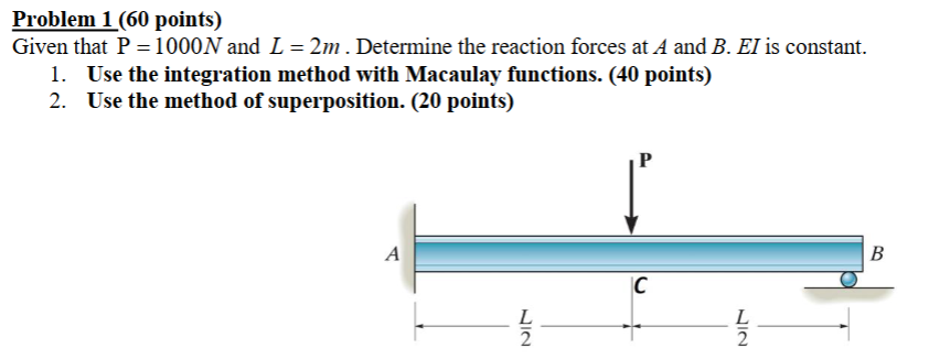 Problem 1 ( 6 0 points ) Given that \ ( \ mathrm