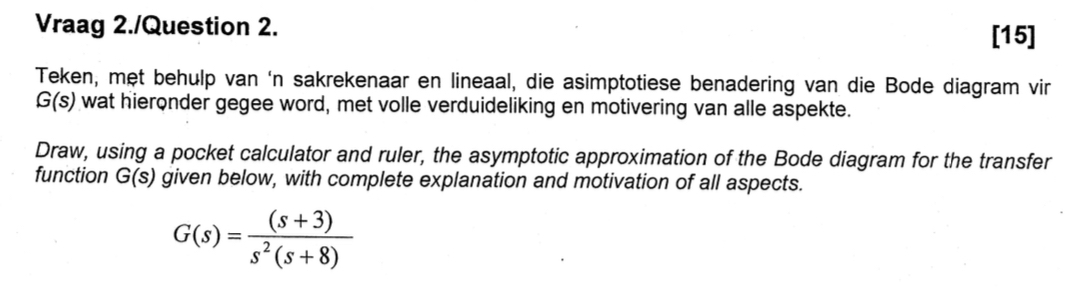 Question 2 . [ 1 5 ] Draw, using a pocket