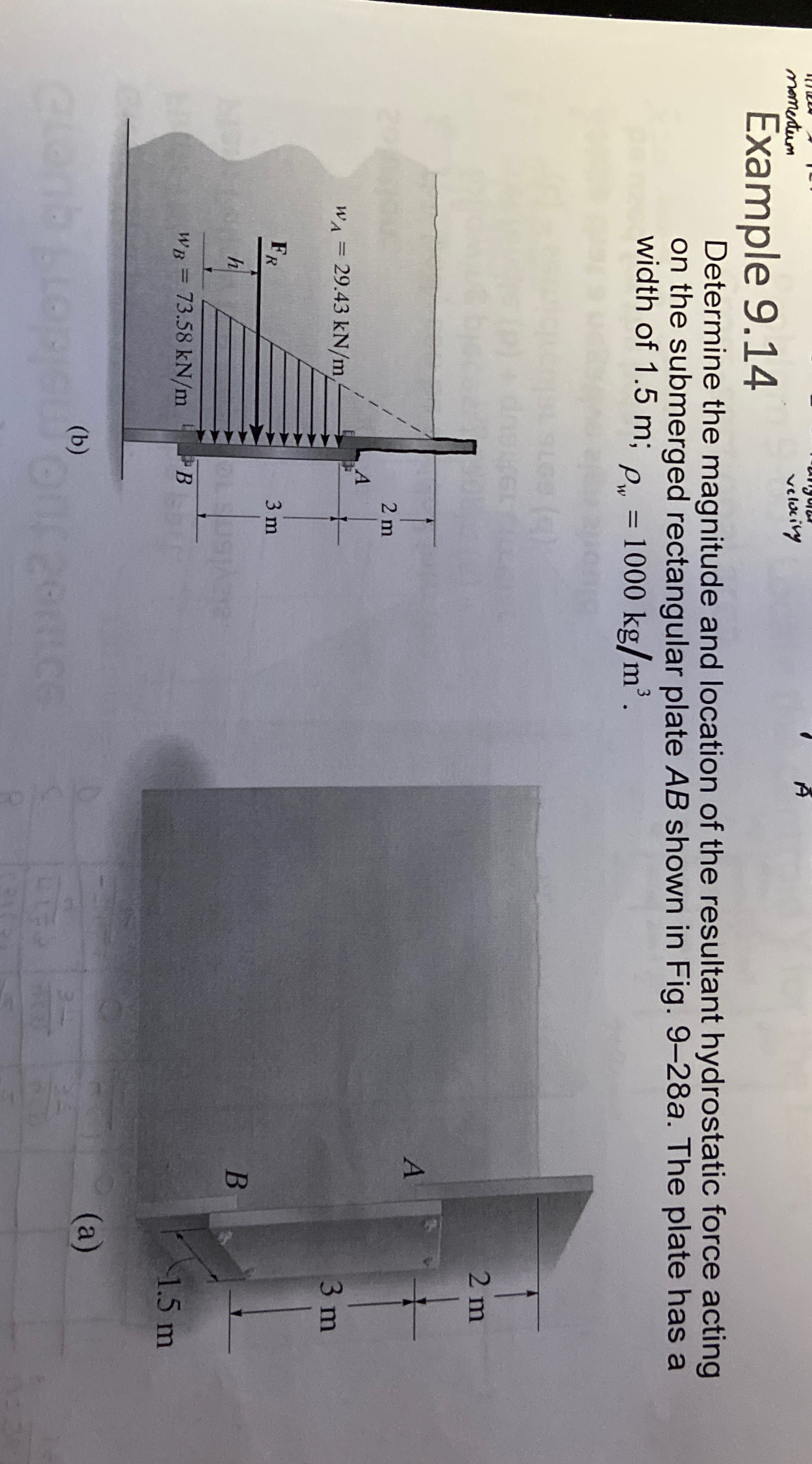 momentum Example 9 . 1 4 Determine the magnitude