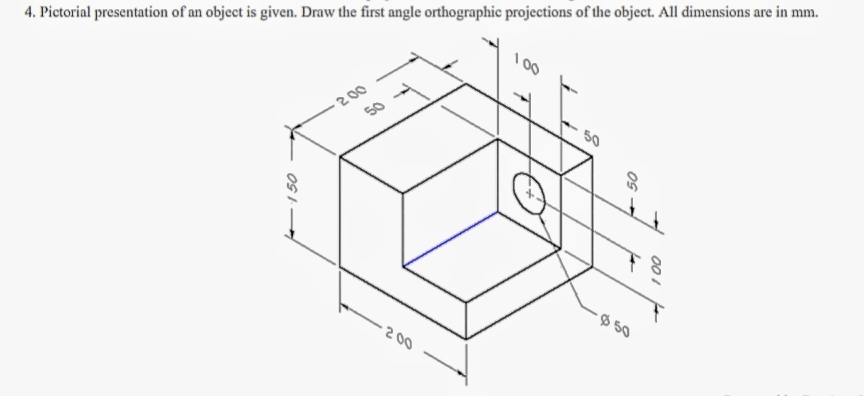 Pictorial presentation of an object is given.