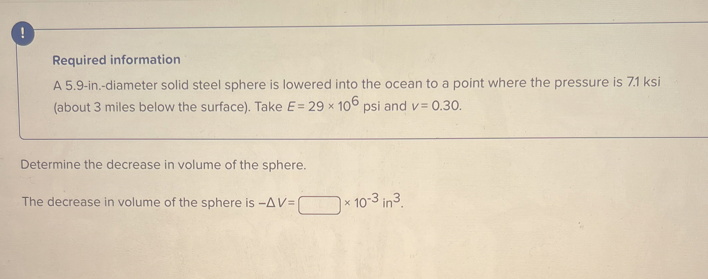 Required information A 5 . 9 - in . - diameter