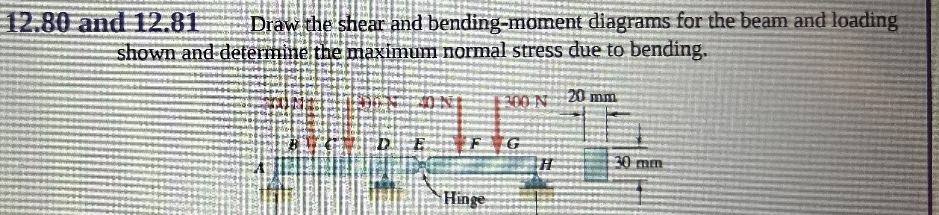 1 2 . 8 0 and 1 2 . 8 1 Draw the shear and