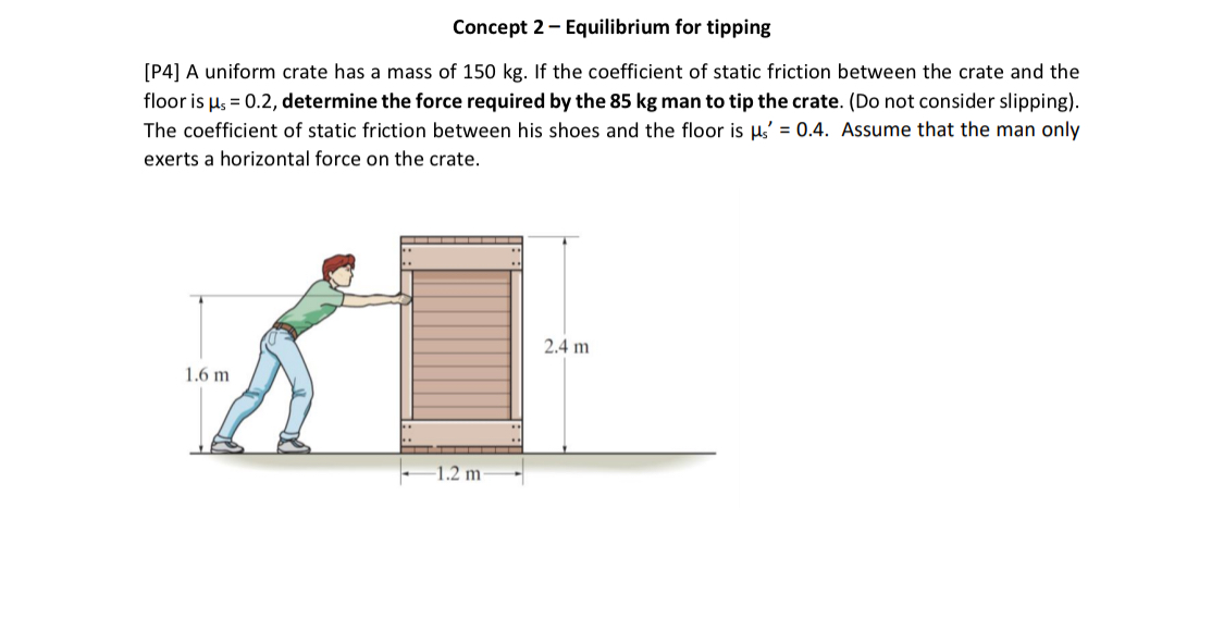 Concept 2 - Equilibrium for tipping [ P 4 ] A