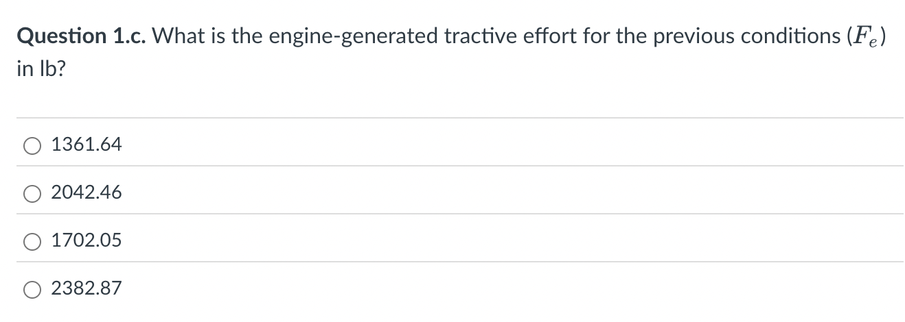 Question 1 . c . What is the engine - generated